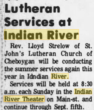 Indian River Theatre - July 2 1971 On Main St (newer photo)